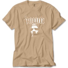 Down Jesus Face Krem Tişört Liyada