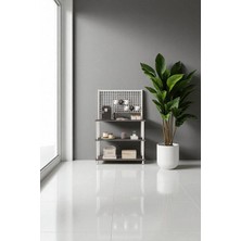 Mobitopya Çevir Kur Antrasit Bd Kahve Köşesi Dolabı, Mutfak Standı, Mutfak Dolabı, Mutfak Düzenleyici 71x136x35 cm