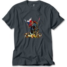 Iron Maiden Warriors Füme Tişört Liyada