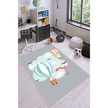 Home Kaymaz Tabanlı Makinede Yıkanabilen Bebek Halısı AR1123