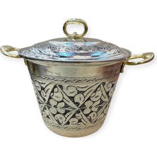 Efemir Işlemeli Bakır Perde Pilav Tenceresi No:1