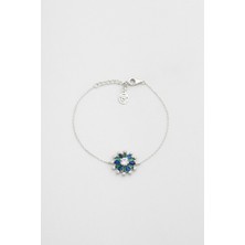 So CHIC Yakamoz Dansı 18 Ayar Beyaz Altın Kaplama 19 Cm Gümüş Bileklik