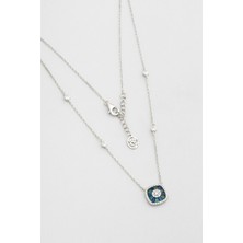 So CHIC Yakamoz Gecesi 18 Ayar Beyaz Altın Kaplama Gümüş Kolye