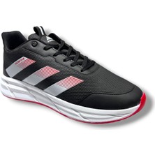 Cakgo Adistar 018-26 Baskı Deri Anatomik Erkek Sneaker Siyah Beyaz Kırmızı