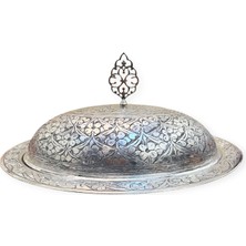 Efemir 40 cm Ağır Işlemeli Bakır Kayık Sahan