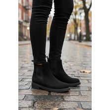 Ayakmod Siyah Süet Hafif Kadın Bot 284097 Z