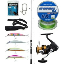 Yek Outdoor Spin Olta Seti Shimano Kamış Fx Xt Spinning Moderate Fast 2,70M 14-40G 2pc&shimano Makina Fx 2500 Fc