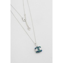 So CHIC Yakamoz Işığı 18 Ayar Beyaz Altın Kaplama 45 Cm Gümüş Kolye