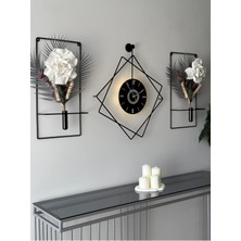 MetaQuartz Aksesuar Led'li Ferrero BlackBerry Exclusive Dekor - ( Pilli LED Sistemi ) Metal (Mobilya) Duvar Saati