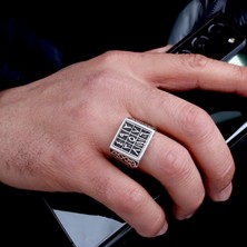 Takı925 925 Ayar Gümüş Ebced Hesabı Model Erkek Yüzük