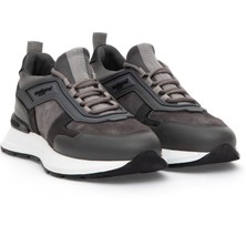 Cacharel Erkek Gri %100 Deri Sneaker Ayakkabı 50315605-VR024