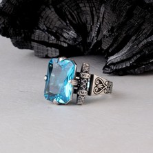 Takı925 925 Ayar Gümüş Zirkon Taşlı Model Erkek Yüzük