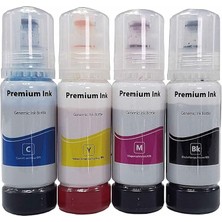 Misda Store Epson 103 Ecotank ile Uyumlu L3151 Uyumlu 4 Renk Ithal Muadil Mürekkep Seti