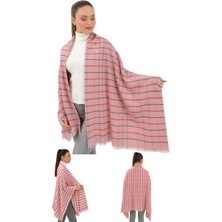 Maruf Shop 1 Adet Kadın Büyük Bedene Uygun Yumuşak Dokulu Kışlık Desenli Atkı Omuz Şalı