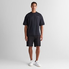 Gant Erkek Siyah Regular Fit Logolu Şort