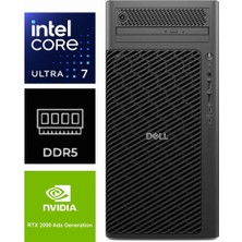Dell Pro Max Tower T2 Ultra 7 265 FCT2250-K145 32GB 1tb Rtx 2000 Ada 16GB W11PRO Masaüstü Iş Istasyonu