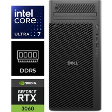 Dell Pro Max Tower T2 Ultra 7 265 FCT2250-K219 16GB 2tb Rtx 3060 Ventus 2x 12GB W11PRO Masaüstü Iş Istasyonu