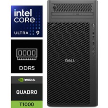Dell Pro Max Tower T2 Ultra 9 285K FCT2250-K426 64GB 1tb Quadro T1000 8gb W11PRO Masaüstü Iş Istasyonu
