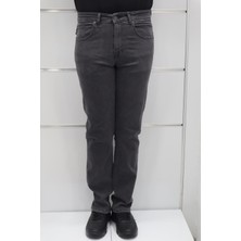 Hacker Fistan Store Erkek Füme Yüksek Bel Rahat Kesim Boru Paça Büyük Beden Jean Pantolon