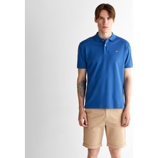 Gant Erkek Lacivert Regular Fit Çizgili Polo
