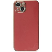 Newface Apple iPhone 15 Kılıf Volet Silikon - Kırmızı