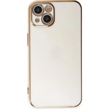 Newface Apple iPhone 15 Kılıf Volet Silikon - Beyaz