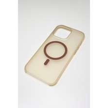 iPhone 16 Pro Magsafe Destekli Mat Buz Görünümlü Ince Koruma Kılıf - Lecco