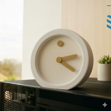 Hivhestin Tempo Minimalist Masa Saati | 3D Baskı | 14 cm | Çevre Dostu Pla Malzeme
