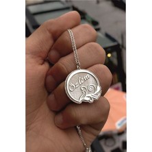 Özgür Takı 925 Ayar Gümüş Isimli Plaka Kolye