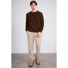 Erpant 14 Bej Erkek Duble Fast Jogger Poliviskon Pantolon