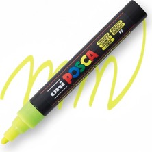 Uniball Posca (1.8-2.5) Su Bazlı Boyama Markörü Florasan Sarı ( N ) (Uni-Pc-5m)