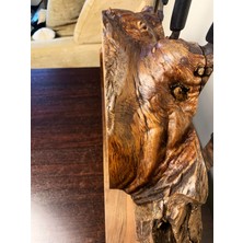 Wood Birds El Yapımı Doğal Ahşap Magnetli Bıçaklık | Kestane ve Ceviz Ağacından | Rustik Mutfak Organizeri