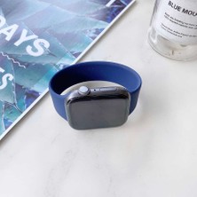 MobaxAksesuar Apple Watch Ultra 1/2/3 49MM Kordon Silikon Solo Loop Small Strap Kayış