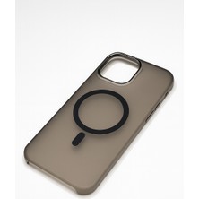 iPhone 13/14 Magsafe Destekli Mat Buz Görünümlü Ince Koruma Kılıf - Lecco
