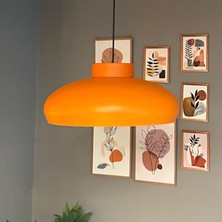 Bamyum Estrela Turuncu Tekli Avize Plafonyer Rozans Başlık Iç Mekan Aydınlatma Dekoratif Mutfak Cafe Salon