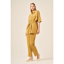 Ftz Women Ftz Kadın Keten Takım  Hardal 31196