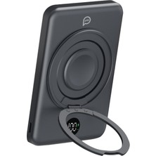 Piili Mag Ring Stand 5.000 Mah P-Pb7 Powerbank Gri