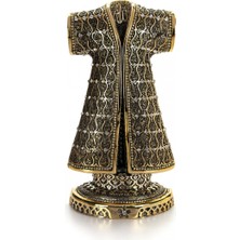 Lebron Esmaül Hüsna Işlemeli Kristal Taşlı Kaftan Altın Renk