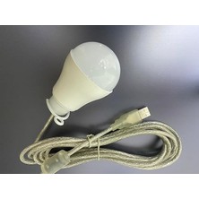 Misda Store Lambası 3 mt LED Ampul USB Kamp Lambası Mini Kamp Feneri 5V Taşınabilir Asma Çadır Kablo Ampulleri Kamp Acil Durum Işığı Yürüyüş Acil Durum Işığı Balıkçılık Aydınlatma (5W)