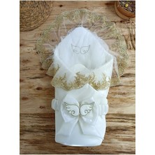 Tomuycuk Bebek Battaniyesi Dantelli Bebek Kundağı Mevlütlük Kız Erkek Bebek Hastane Çıkışı Yenidoğan