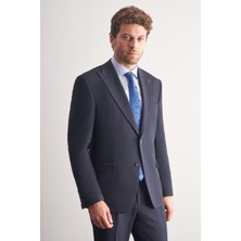 İmza Lacivert Kırlangıç Yaka Tam Astar 6 Drop Slim Fit Takım Elbise 1001255162