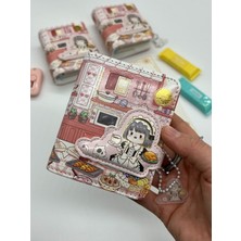 Kağıt Gemi Lovely Kitchen Sevimli Kız Mini Planlayıcı Spiralli Defter/80 Yaprak/mıknatıslı Ajanda