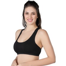 Preshley Siyah Mı Emay 1424 Modal Cotton Sporcu Büstiyer