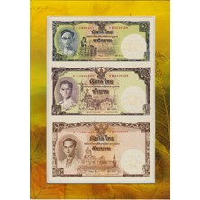 Banknoting Tayland 16 Baht 2007 Hatıra-Kral 9. Rama'nın 80. Doğum Günü. Orijinal Föyünde Çil.