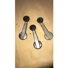 Üçel Murat 124/131  Cam Açma Kolu 3 Adet Döküm Nikelajlı Etiketçilere Özel Ufak Tefek Deformeler Mevcut