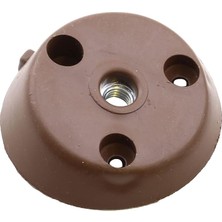 Mobilya Masa Sehpa Ayağı Bağlantı Aparatı Açılı Dereceli Ayak Tabanı Kahverengi (10 Adet)