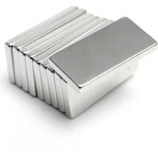 Neodyum Mıknatıs Dikdörtgen 20X10X2 mm - 7 Adet