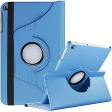 Galaxy Tab S5E T720 T725 T727 ile Uyumlu Kılıf 360 Dönebilen Standlı Case Mavi