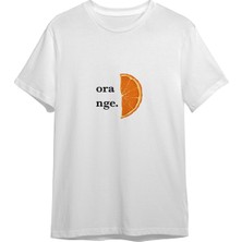 The Lucid Lab Orange Tişört - Beyaz