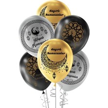 Party Country Ramazan Baskılı Metalik Balon 100 Adet